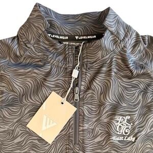 Levelwear East Lake Golf Club Performance Quarter Zip • Gray‎ Pattern • Size S